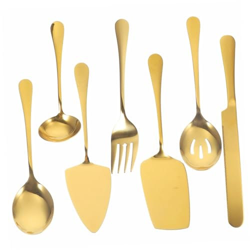 IMIKEYA Coupe-gâteau Pelle Ustensiles De Service Couverts Acier Inoxydable Fourchettes à Dessert Cuillères Pour Buffet