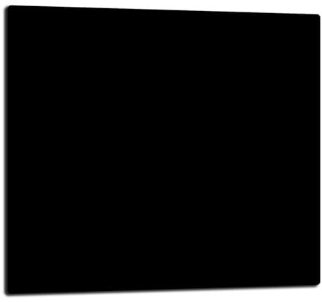DarHaus Plaque de recouvrement, 65 x 60 cm, en verre, pour cuisinières électrique, à induction ; convient comme décoration, protection anti-éclaboussures ou planche à découper, Noire