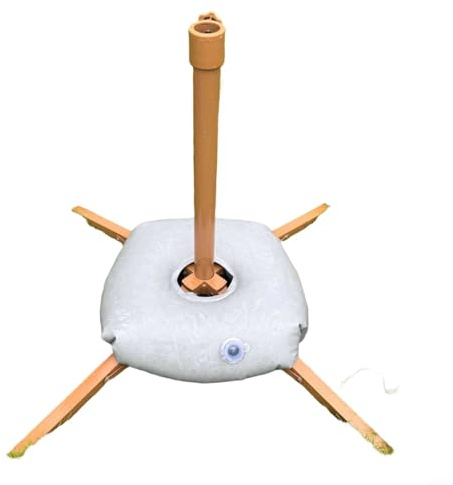 CNANRNANC Base de paraguas de metal portátil con bolsa de agua de anclaje de tierra para actividades al aire libre de la playa del jardín(4)