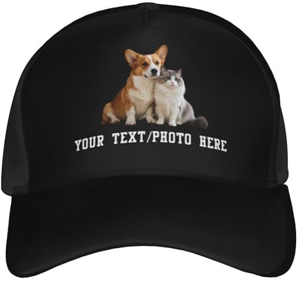 KWCLTH Personalisierte Mütze mit Text/Logo/Bild, individuelle Trucker Mütze mit eigenem Logo, individuelle Baseballmütze für Männer & Frauen