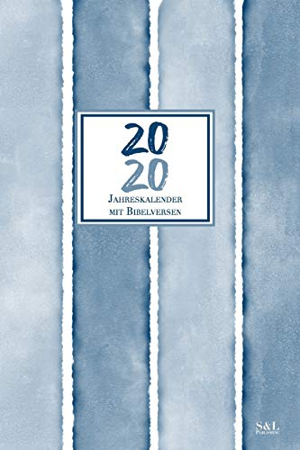 2020 Jahreskalender mit Bibelversen: A5 Minimalistischer Christlicher Kalender Terminplaner Planer mit Feiertagen, Wochenübersicht
