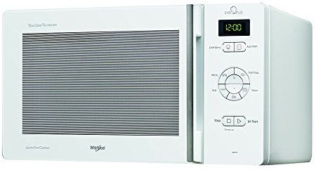 Whirlpool MCP346WH Microondas, 800 W, 25 litros, Acero Inoxidable, Blanco