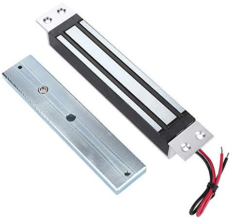 280kg / 600Lbs Cerradura Magnética sin Marco Oculta, DC12V Cerradura Eléctrica de Puerta Fuerza de Retención Bloqueo de Electroimán Modo NC con Teclas, Control Remoto, Inducción Inteligente