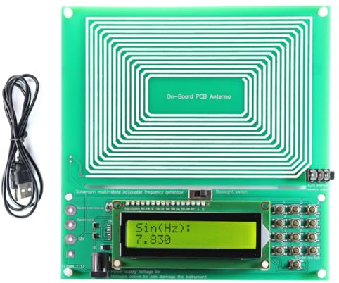 Yuattory Ajustable 0.001HZ-200KHz 7.83HZ Resonancia Schumann Generador de de Pulso de Frecuencia Ultrabaja Resonador de Audio Sinusoidal
