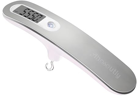 AHOSOUTLY Bågskala med recurve båge/kompositbåge 110 lb/50 kg stämningsskala LCD-skärm g/oz/kg/lb