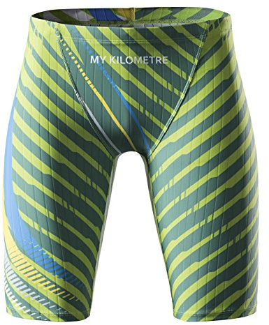 MY KILOMETRE Herr Baddräkt Jammer - Hållbara Simbyxor Jammers Klorresistenta, Snabbttorkande Mellanlängd Shorts Badbyxor för Träning och Tävling