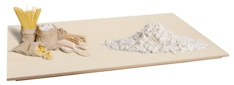 Planche en peuplier, séchoir à pâtes fraîches, pizza et gâteaux, 75 x 50 x 0,9 h cm, avec marche antidérapante, pétrir et étaler