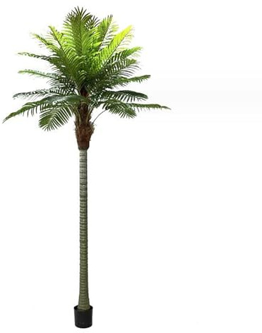 YuanSpring Arbre Artificiel décoratif Grand cocotier simulé sur Pied, Grande Plante Tropicale en Pot, Arbre paysager décoratif, Palmier(300cm)