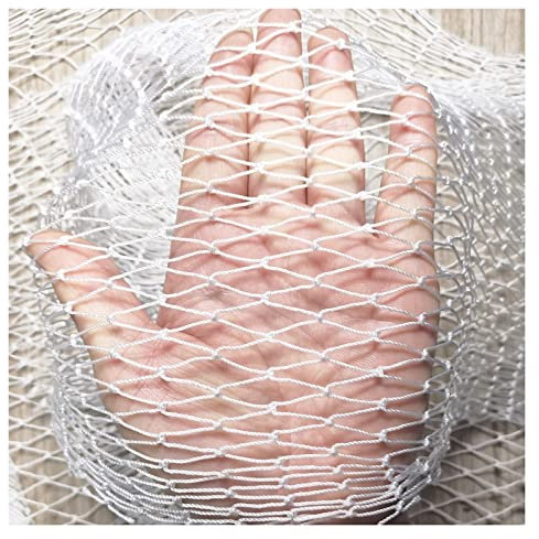 Filet en Nylon Blanc, Filet de pêche en Nylon Filet Anti-Oiseaux Filet de Jardin et Filet de Protection des Cultures, Filet de Stylo de Poulet Chat Chien (Color : 4Mx10M, Size : 9 Strands 2cm)
