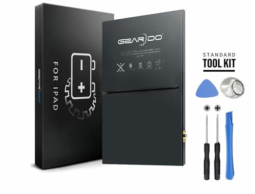 GEARDO Battery For iPad Pro 9.7 Internal Battery A1664 A1673 A1674 7306mAh + Free Tools