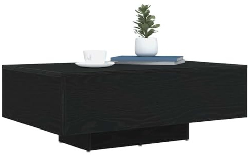 vidaXL Svart ek 85 x 55 x 31 cm Konstruerat trä