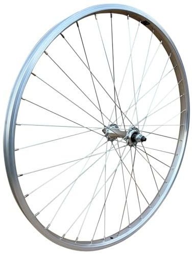 Baldys 700c Silver Front Hybrid/Trekking Bike Wheel Sealed Bearing Nutted Hub
