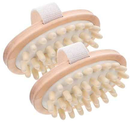 Anneome Lot De 2 Peignes Manuels En Pour Cuir Chevelu Pour La Maison Ou Pour Masser Pellicules Pour Bain Séchage Voyages Accessoires De Nettoyage Pour La