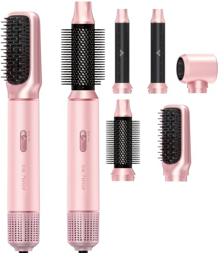 AVENHO 5-I-1 Multistyler Airstyler, Jonisk Varmluftsborste Med Utbytbara Luftlocktång, Volym- Och Plattborste, 1000W, 3 Värmelägen, Styling För Alla Hårtyper