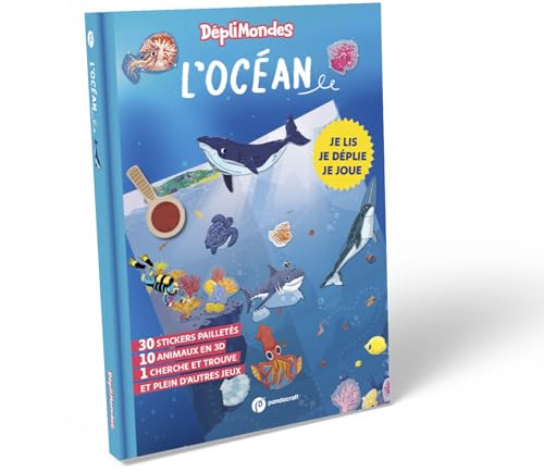 Les océans - DépliMondes 4 ans +: Lis, déplie, joue et explore l'océan avec ton livre-jeu devenu imagier géant !
