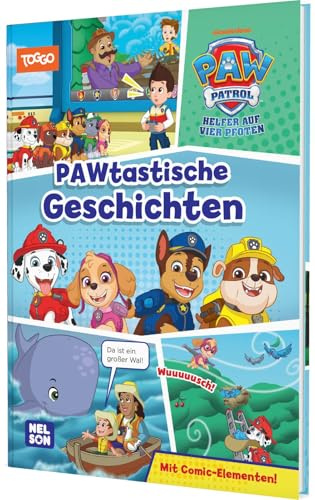 PAW Patrol Geschichtenbuch: PAWtastische Geschichten: Mit Comic-Elementen! | Kurze Vorlesegeschichten ab 3 Jahren mit Sprechblasen und Mitmachanregungen