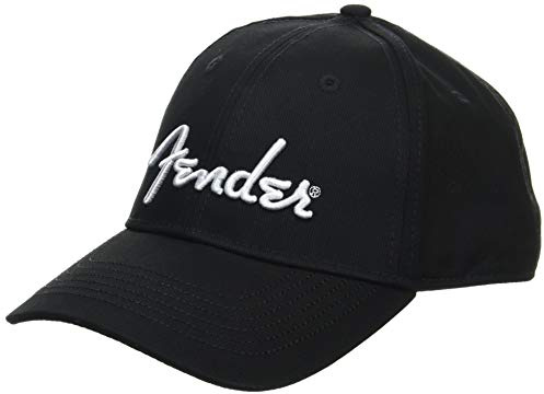 Fender® Spaghetti logo hatt, svart, en storlek passar de flesta