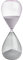 TFA Dostmann 18.6011.02.40 - Reloj de Arena Grande, 60 Minutos, de Cristal, Color Gris y Rosa
