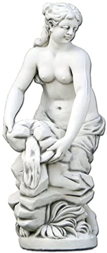 Fontaine d'extérieur, décoration de jardin, figurine de femme, statue en pierre, grande taille