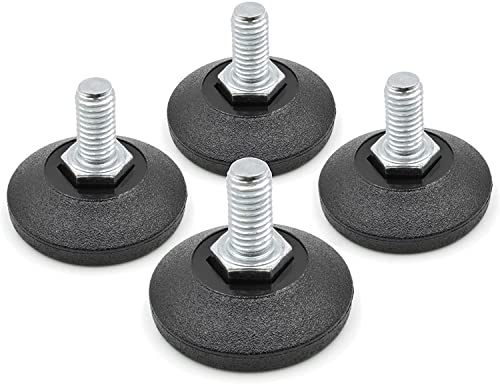 Design61 4 x justeringsskruv Ø 38 mm med galvaniserad justeringsskruv M10 x 20 mm