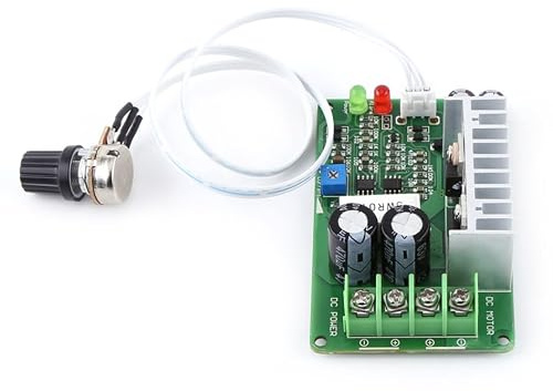 PWM DC Motor Drehzahl Regler, 15A 10-40V, Potentiometer | Drossel Reversible Überlastung Schutz mit Drehzahl Regulierenden Knobmotor Steuer Platine