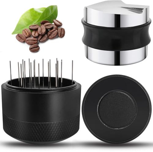 Colmthys Rinwywey 2 in 1 Kaffeeverteiler und Tamper 51 mm für Siebträgermaschine Espresso Einstellbare Tiefe Wdt Tool Kaffee Distributor