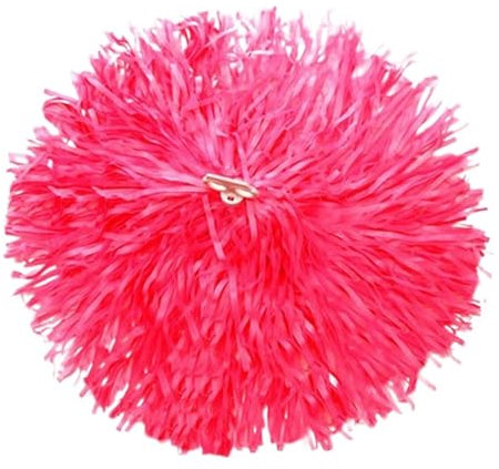 XIUsheUA Pompoms Cheerleading 1 Paar Cheerleader-Pompons mit Doppellochgriff, Wettbewerbsblume, Cheerleading, Jubelball, Tanzparty-Dekorateur, Clubbedarf(Pink Double Hole)