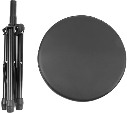 Taburete giratorio profesional para batería con acolchado, ideal para batería, teclado y estudio de grabación Altura aj