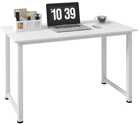 HOMCOM Table d'ordinateur Multifonction 120L x 60l x 76H cm Blanc