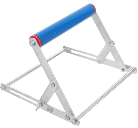 SEWACC Supporto a Rulli Regolabile per Macchina da Taglio, Telaio in Metallo Altezza 55-135 Mm, Supporto da Tavolo per Lavorazione del Legno e Progetti di Falegnameria