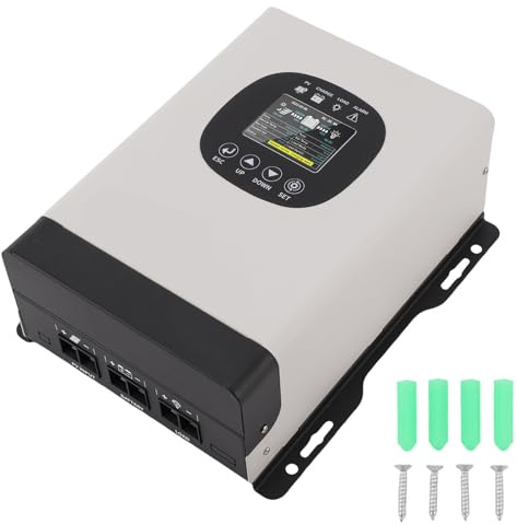 ViaGasaFamido Regolatore di Carica Solare MPPT Regolatore Batteria Fotovoltaico 60A per Batteria Agli Ioni di Litio Gel Sigillata Ampio Intervallo di Tensione 9-136 V