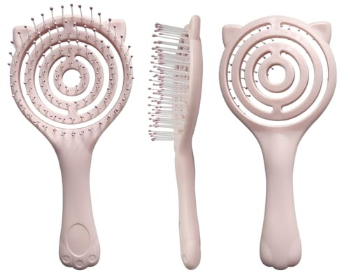 PHYNDR 1 Pièce Brosse Demelante Cheveux - Brosse à Cheveux Anti Noeuds pour Boucles ne Tire pas - pour Femme Homme Enfant Fille Garcon pour Bouclés Lisses Crepus