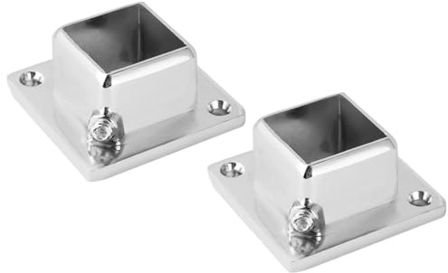 CANIGHT Supporto per Bastone Appendiabiti Staffa Resistente in Acciaio Inossidabile 2 Pezzi per Montaggio Sicuro, per Armadio e Bagno