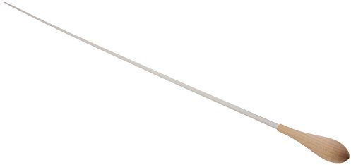 GEWA 912320 Taktstock Holzgriff Modell 11 lackiert weißbuche, 43 cm, weiß Holzgriff 43 cm