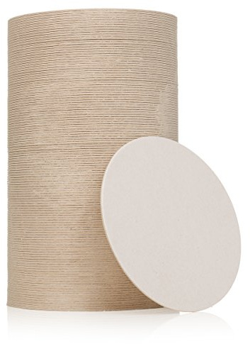 Round Plain Off White Coasters 4 Inches (125)