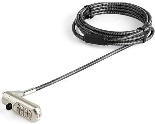 StarTech.com C‎âble de sécurité pour ordinateur portable - 2 m - Verrou à combinaison - Antivol Nano-Slot