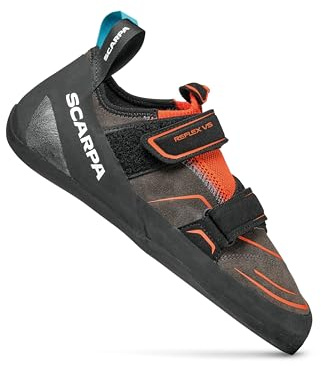 SCARPA Men's Reflex VS Beginner Rock Climbing Shoes for Gym & Sport Climbing, Tonic/Black, 11.5 UK