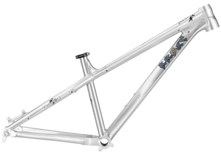 QHIYRZE Cuadro MTB 27.5er Hardtail Cuadro BTT XC/Am Aleación De Aluminio Cuadro Rígido 142mm Eje Pasante Cuadro Freno De Disco(Silver)
