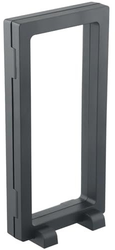 LXHZSY Schweberahmen Box Display Box Lagerung Fall Arbeit Sammlung Container Rahmen Halter Home Organizer Souvenirs Schwarz Ständer