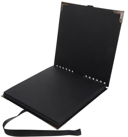 Sosoport Álbum de Fotos DIY de Páginas Negro Scrapbook Kraft Álbum Personalizable para Eventos Manualidades y Recuerdos