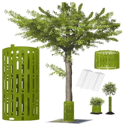 Protezione per tronchi d'albero, 10 coperture protettive per alberi, protezione per tronchi d'albero in rete con 10 graffette a U, protezione per alberi contro i gatti