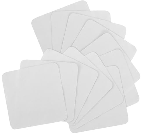 VILLCASE Paños de Limpieza para Joyas 20 Piezas Gris 13X13 CM Paños de Pulido de Microfibra para Limpiar Plata y Superficies Delicadas sin Pelusa ni Rayas Reutilizables para Cuidado de