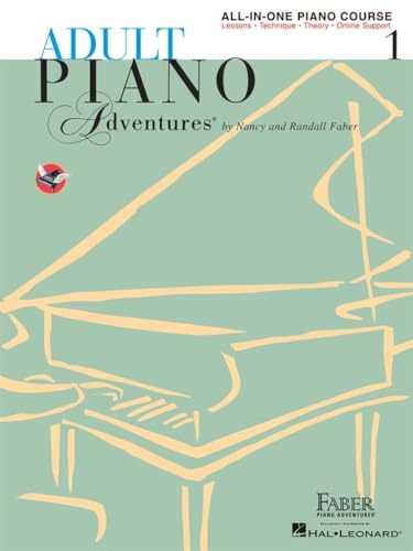 Nancy Faber: Adult Piano Adventures All-In-One, Klavierschule für Erwachsene (engl.) Band 1, Ausgabe in Ringbindung mit Online-Audio und Notenheft (Noten/sheet music) 9781616773021, HL00420242