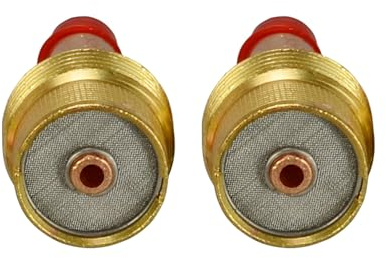 RIVERWELD Corps de Collet pour Diffuseur de Gaz TIG Jumbo Grand Diamètre 995795S 3,2mm pour PTA DB SR WP 9 20 25 Torche de Soudage TIG 2pcs