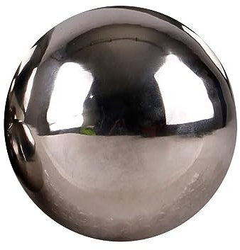 finehomegarden Dekokugel Edelstahl poliert glänzend Silber Ø15cm Garten Schwimm Kugel Teich