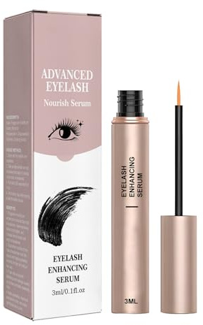 Sérum Crece Pestañas, Mascara, Suero para el Crecimiento de Pestañas y Cejas, Con extracto de Polygonum Multiflorum, Alargador de Pestañas, para Pestañas Más Largas, Densas y Voluminosas