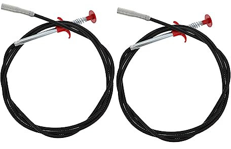 Ciieeo 2 Piezas Desatascador Flexible para Drenajes y Cañerías Herramienta de Alcantarillado Telescópica para Limpiar Obstrucciones para Retirar Cabello y Suciedad