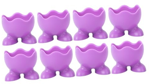 OFFIGAM 8 Pièces Support en Silicone pour Œufs Durs Accessoire Silicone pour Cuisine