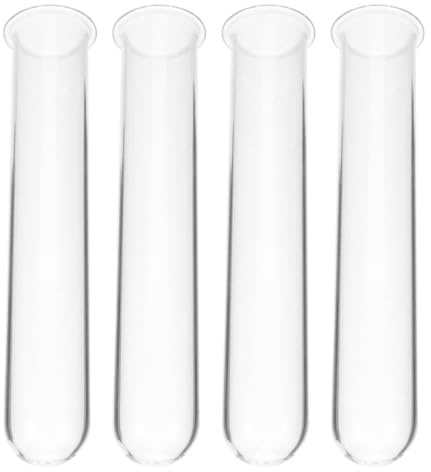 4pcs Glass Tube Hydroponic Test Tube Vase for Flowers | Wall Mounted Design, for Plant Cuttings and Rooting, Simple Display Stand for Hydroponic Planting