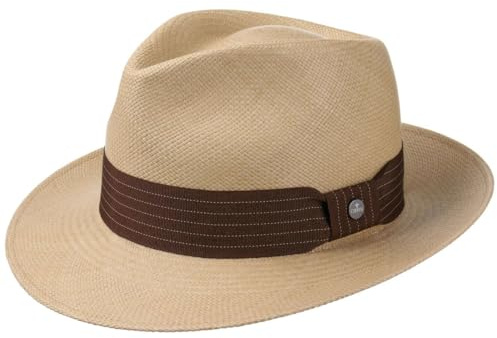 LIERYS Brown Rockfall Cappello Panama Stile Bogart Unisex Estate Primavera